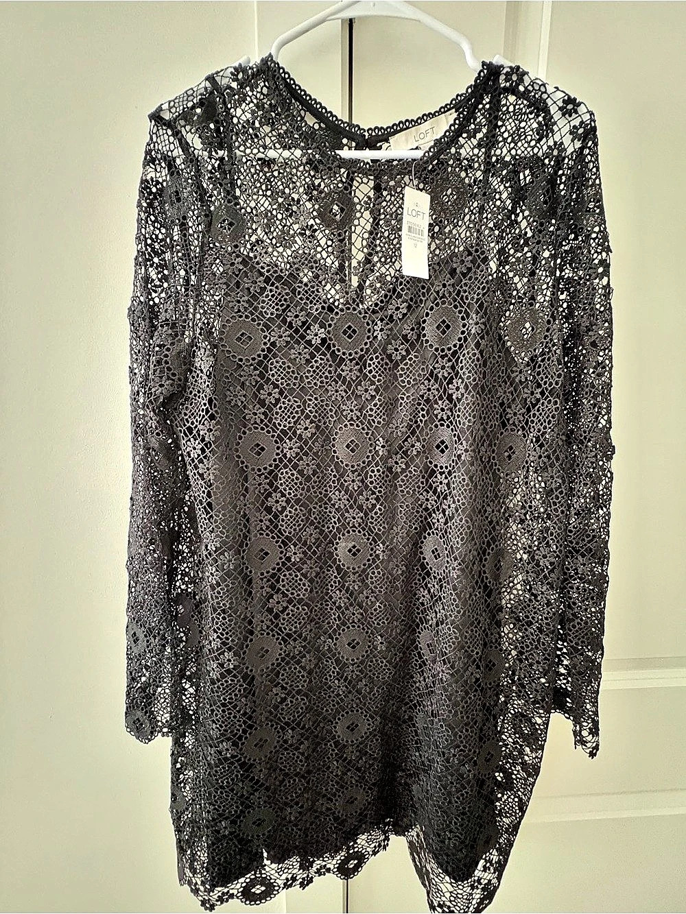 LOFT Black Lace Dress